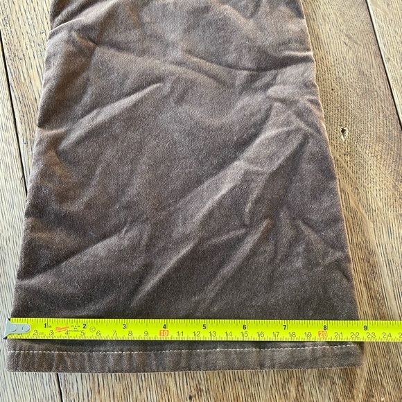 Banana Republic Coconut Brown Soft Velvet High Rise Flare Long Pants - Picture 11 of 11